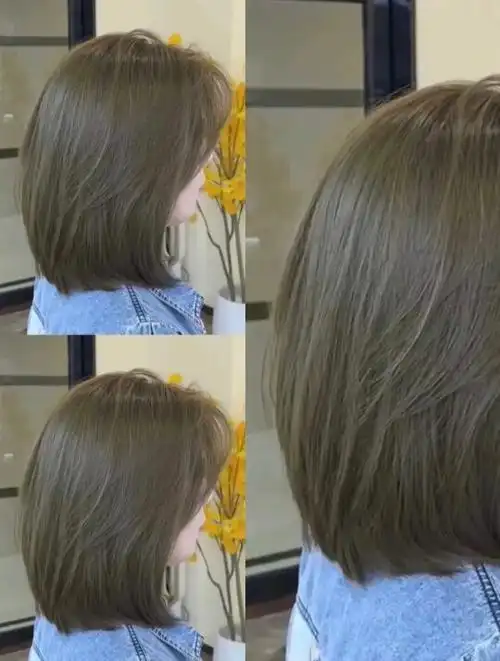 冷青粽亚麻色头发图片