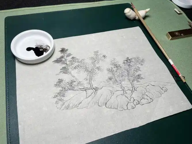 老师:@西山客#西山客的国画课  #零基础学国画  #国画  #画画  #山水