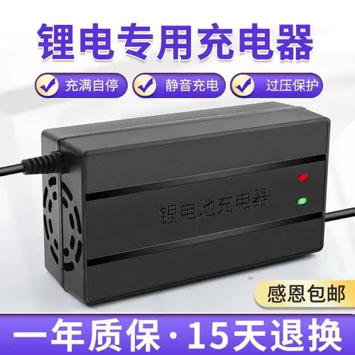 全新锂电池电动车充电器48v60v72v5a8a大功率铁锂聚合物锂电快充