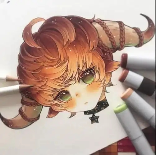 马克笔手绘十二星座头像快来pick你的星座吧