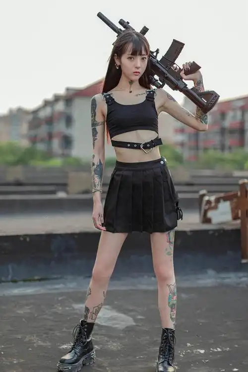 13张抖音花臂女神波多野结三纹身写真图片