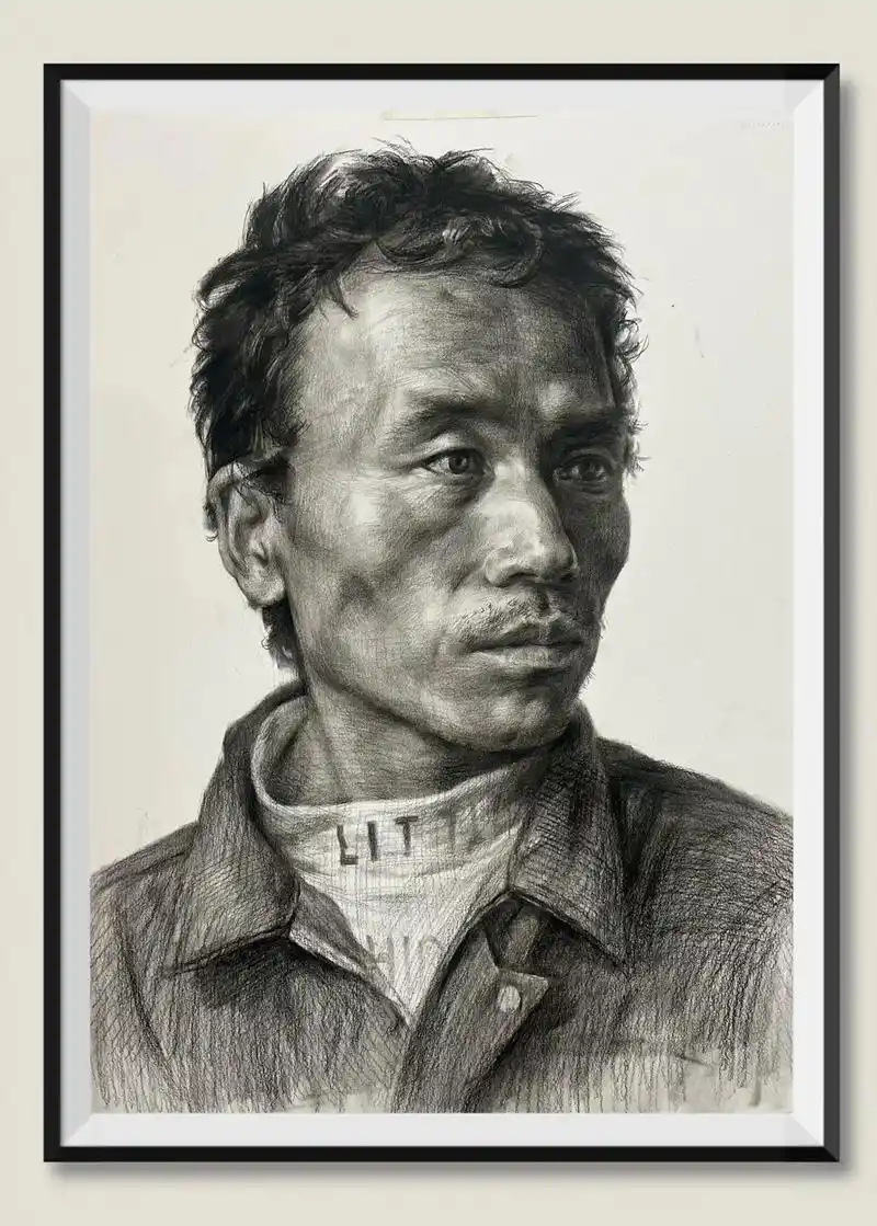 素描头像#素描 #美术艺考 #艺考集训 #人物肖像 #想画就 - 抖音