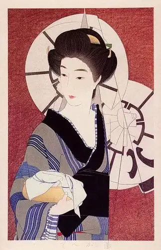 日本浮世绘里的美丽女性缺少既视感