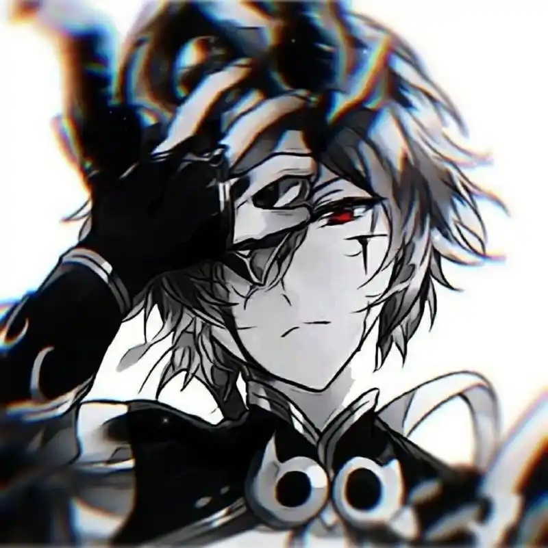 男生黑暗系动漫头像