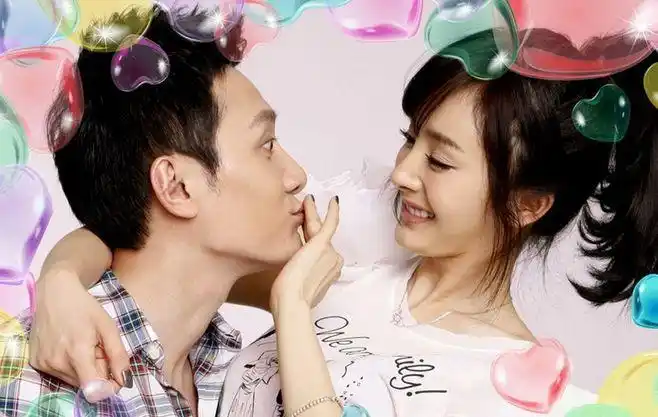 杨幂 冯绍峰亲密大头贴