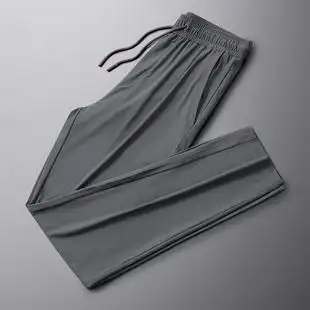丝滑休闲裤男冰丝