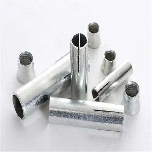 浩裕吊顶镀锌拉爆三件套内爆接头母丝杆连接母吊顶镀彩价格优惠