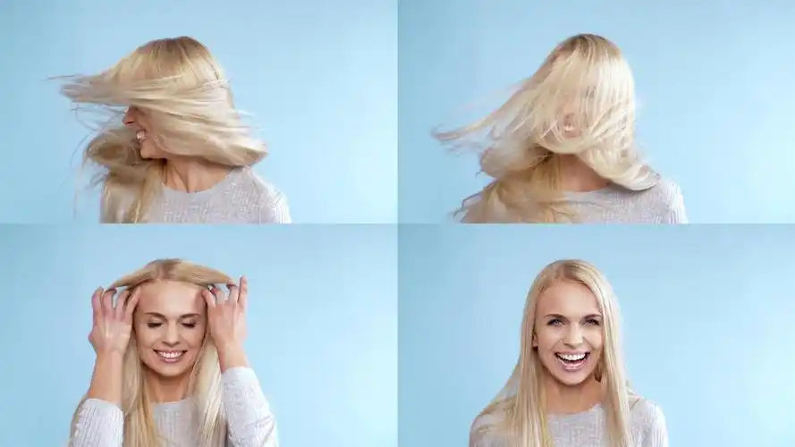 甩动着长发的女人