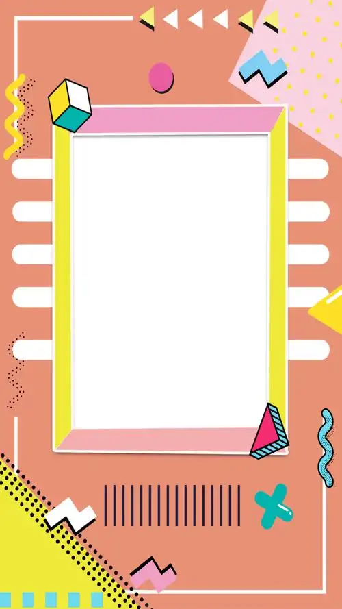 时尚背景简约几何图形海报 (1)