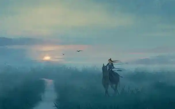 略带伤感古风动漫图片