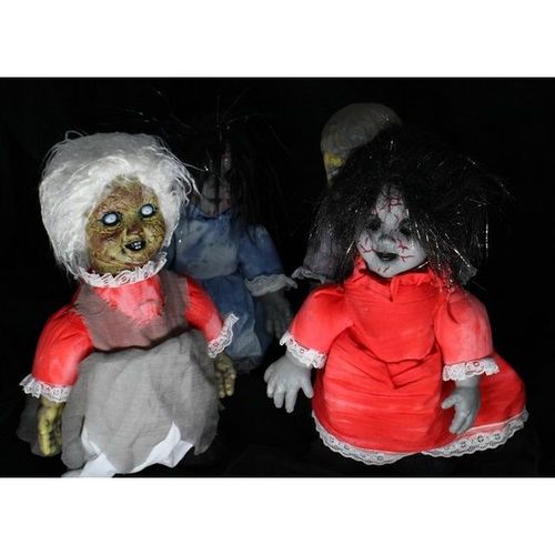 迎新必备鬼屋万圣节电动走路鬼娃娃恐怖吓人玩具密室逃脱道具酒吧干尸