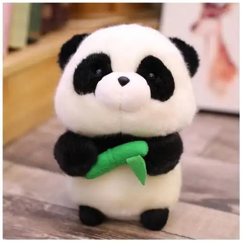 黑白 小号 迷你_可爱小熊猫公仔毛绒玩具黑白迷你小号萌娃娃玩偶儿童
