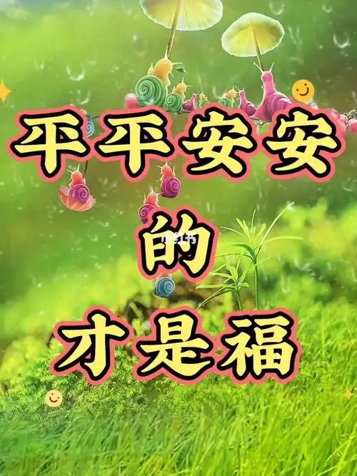 平平安安才是福