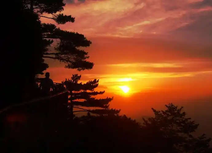 山青山西海岸夕阳