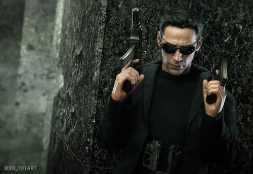 《黑客帝国 》尼奥1:6比例珍藏人偶官方实物图