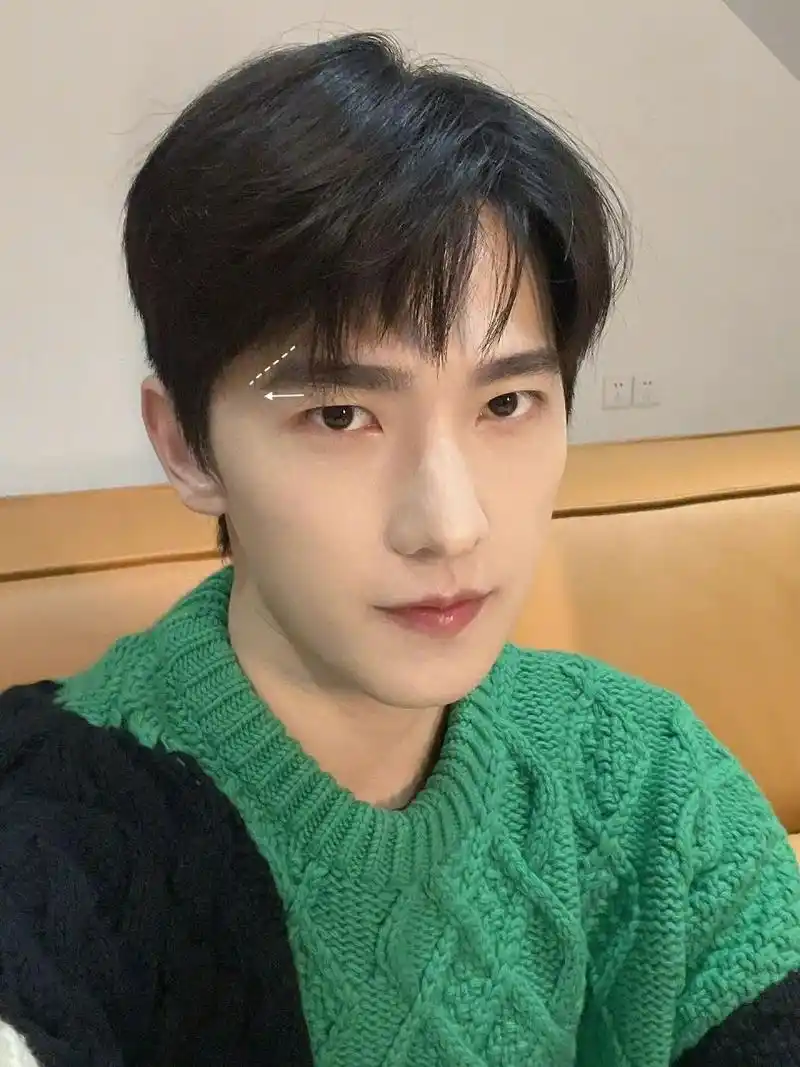 快来get杨洋人间同款眉毛7815男士眉形分析	 "男生眉型选对颜值