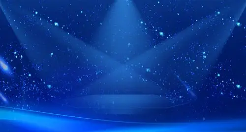 蓝色光束灯效2019新年签到处猪年蓝色舞台背景