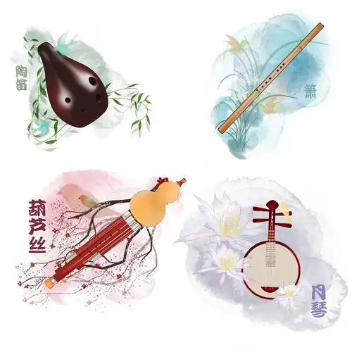 古风乐器|插画|创作习作|炩曜 - 原创作品 - 站酷 (zcool)