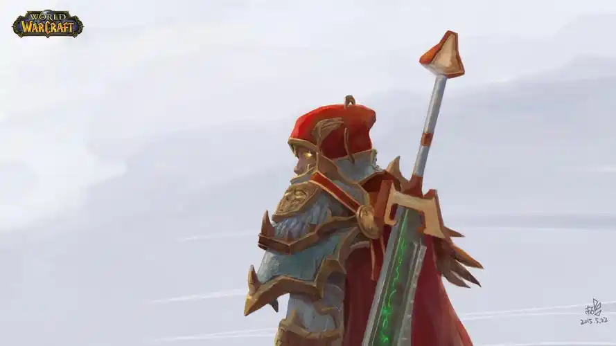 魔兽玩家原创画作信仰圣光吧血精灵圣骑士