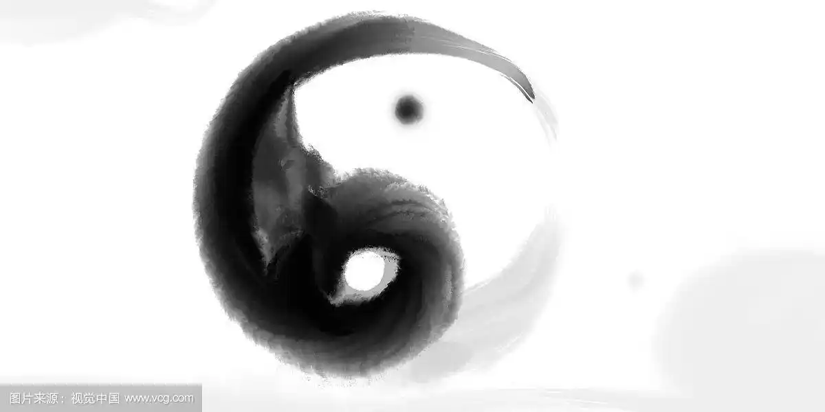 水墨太极图背景壁纸
