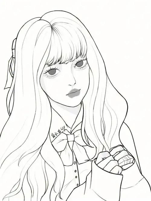 一个病娇妹妹线稿附全过程分享