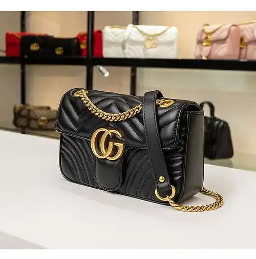 酷奇高级质感cg链条包包女包新款洋气百搭大气网红红色小号