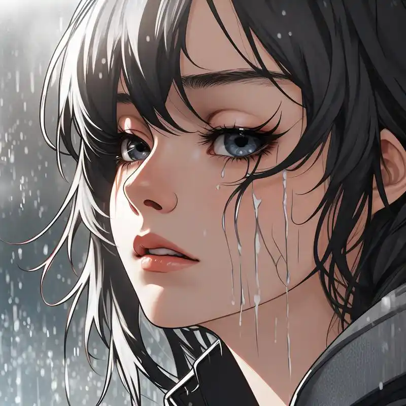 92 伤感女生流泪头像 00 有时候,泪水是心灵的洗礼,也是成长的