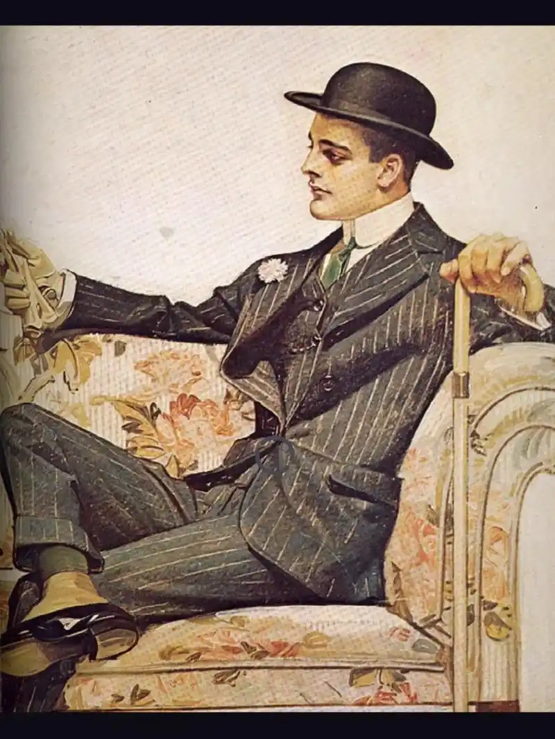 11566竖条纹西装的特点: 1. 竖 - 抖音