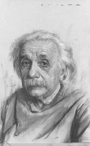 爱因斯坦素描头像图片