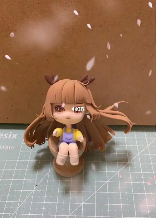 超轻粘土手办粘土做小鹿姐姐长发篇