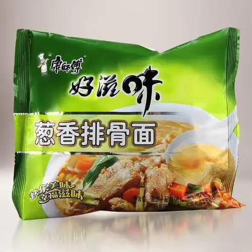 康师傅方便面 速食袋装泡面 好滋味红烧牛肉面 整箱 2448g/24包 葱香