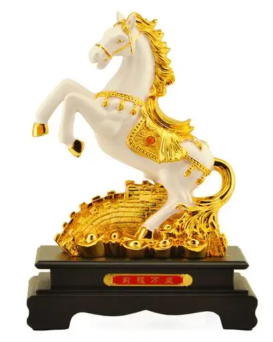 招财生肖马摆件马到成功现代家居工艺品客厅电视柜装饰品商务礼