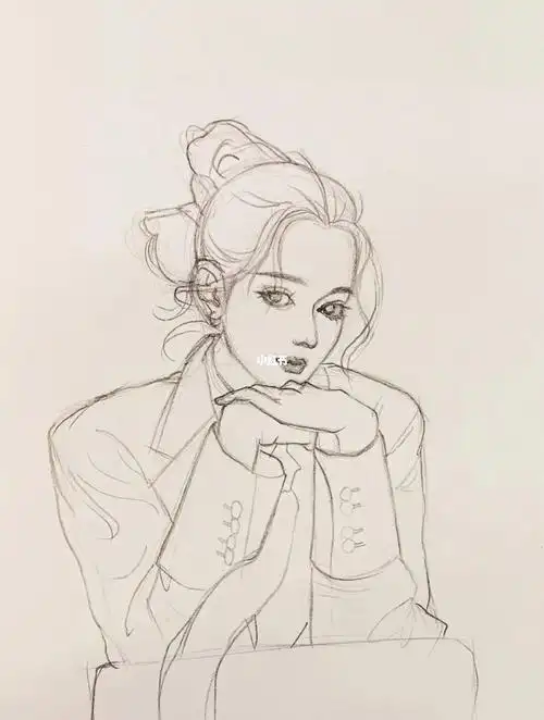 迪丽热巴线稿②