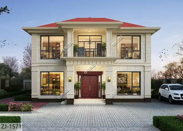 农村简约二层小楼图片 农村小楼