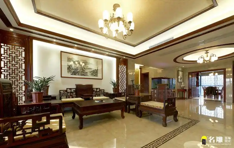 中式风格—古香古色私家豪宅装饰_效果图|图片|装修案例-新浪家居