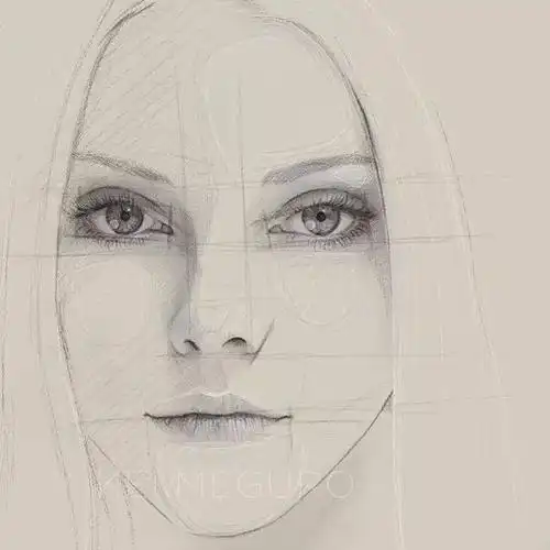 深入刻画女性调子不用画这么黑最主要注重的是型体跟五官的塑造画素描