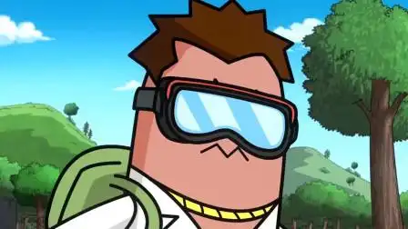 香肠派对:瓦特坐在摩托车上,非常帅气地动手扶了扶眼镜