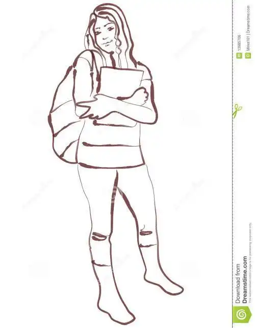 比较另类的小女生简笔画画法 我很丑但是人家很温柔啦闲聊杂谈一起来