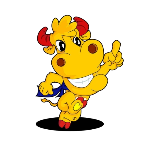 黄色的小牛png素材下载