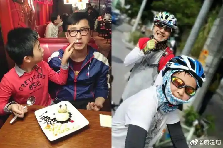 庾澄庆和儿子哈利合影照#庾澄庆 #伊能静 #秦昊 #谭松韵  - 抖音