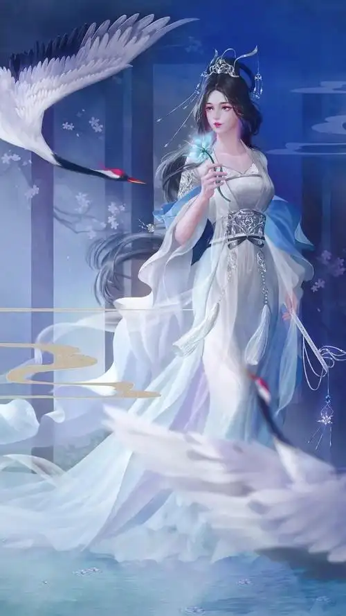 超仙的白衣古风小姐姐