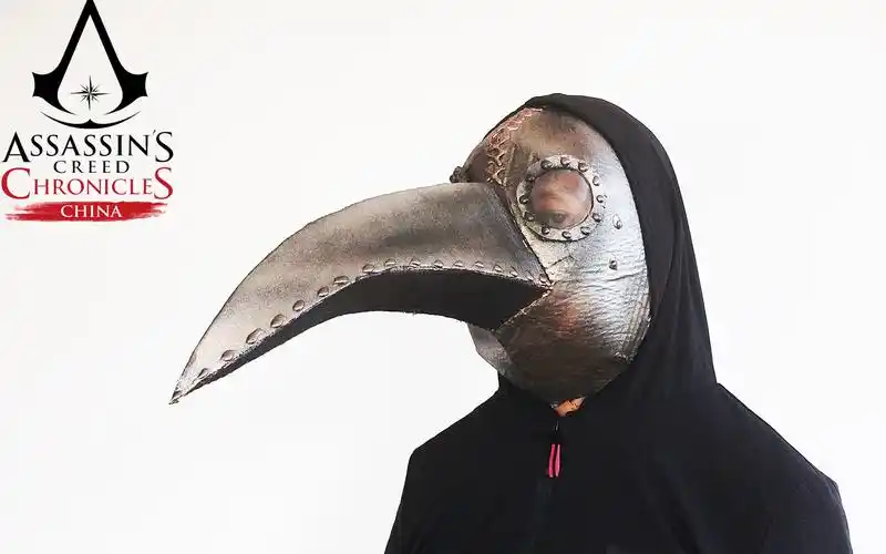 这是谁的面具你认识吗小c自制刺客信条中瘟疫医生面具