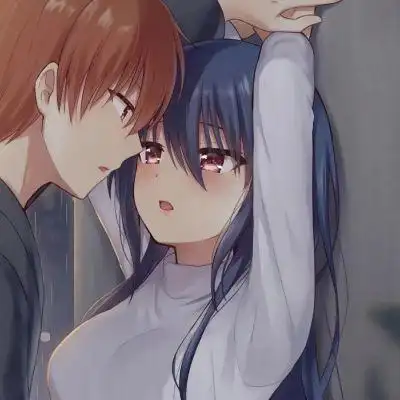 情侣头像霸气好看动漫两个人在一起时的快乐