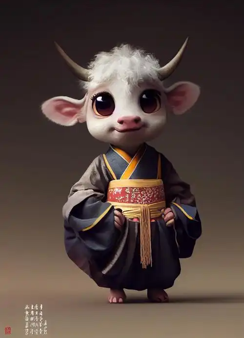 国潮十二生肖拟人牛