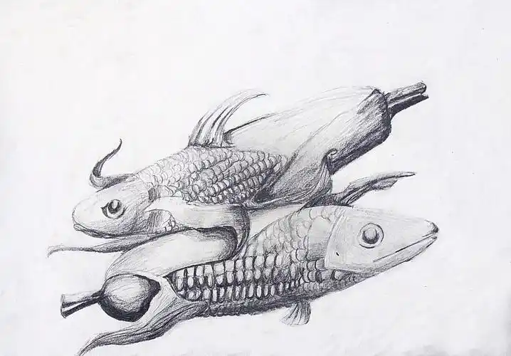 学生"创意素描——动物"作品集!