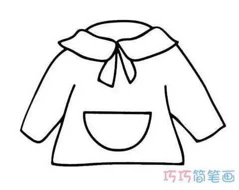 怎么画衣服的简笔画穿衣服的简笔画怎么画