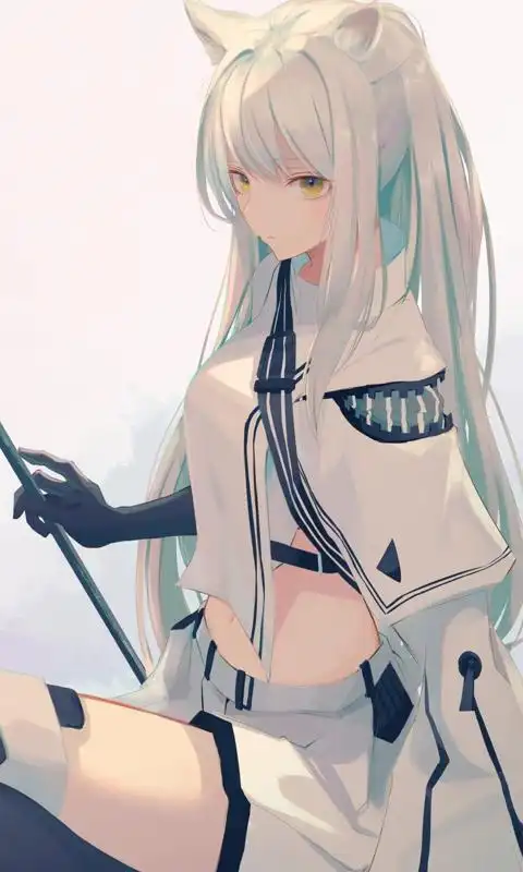 白金 明日方舟手机壁纸竖屏动漫美女