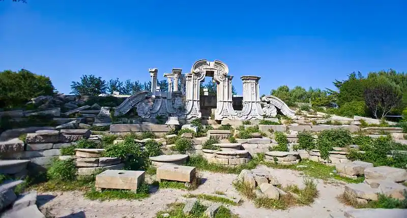 北京圆明园遗址公园图片素材