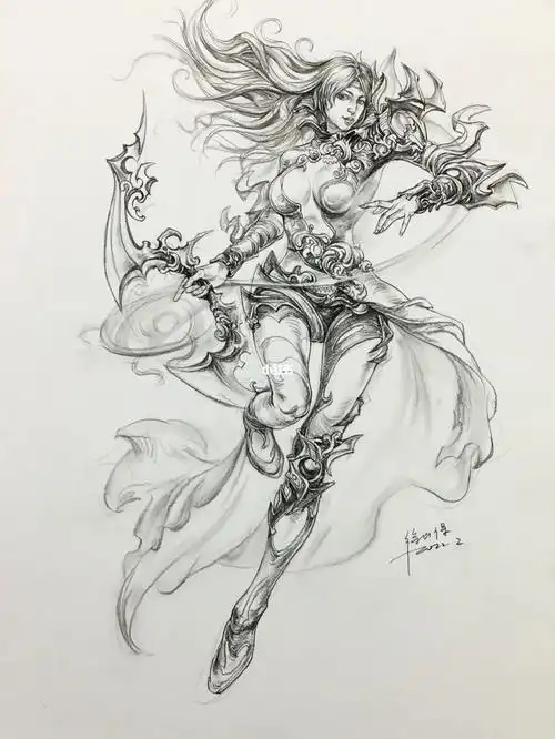 动漫人物速写来一张