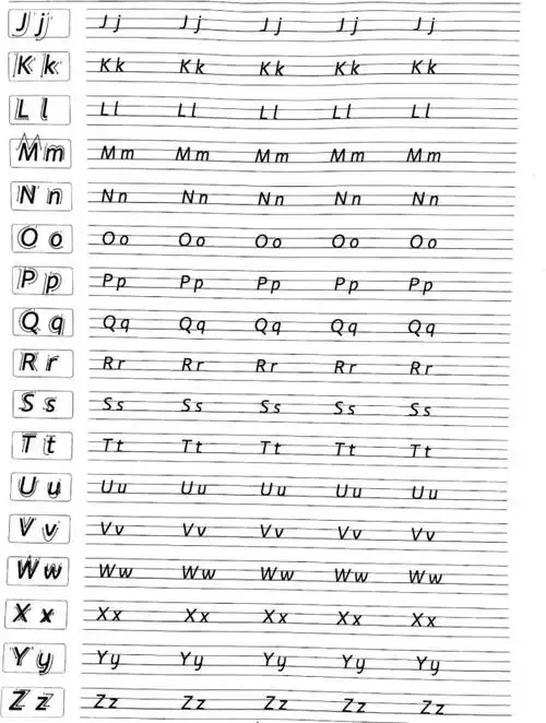 实用推荐英语书写衡水体书写练习指导